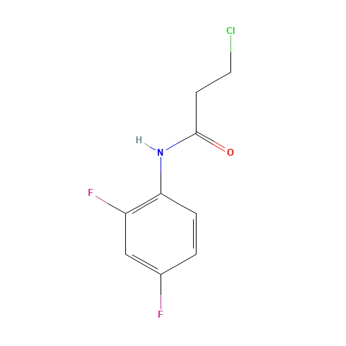 3-Chloro-N-(2,4-difluorophenyl)propanamide (CAS: 392741-26-3) - Related Chemical Product