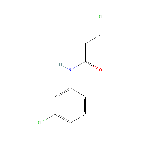 3-Chloro-N-(3-chlorophenyl)propanamide (CAS: 99585-98-5) - Chemical Structure and Molecular Formula 