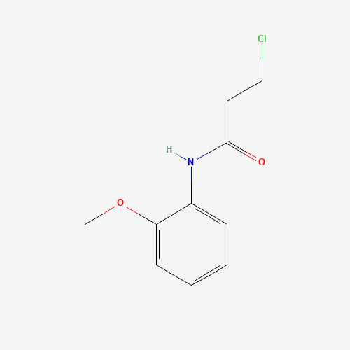 3-Chloro-N-(2-methoxyphenyl)propanamide (CAS: 55860-23-6) - Chemical Structure and Molecular Formula 