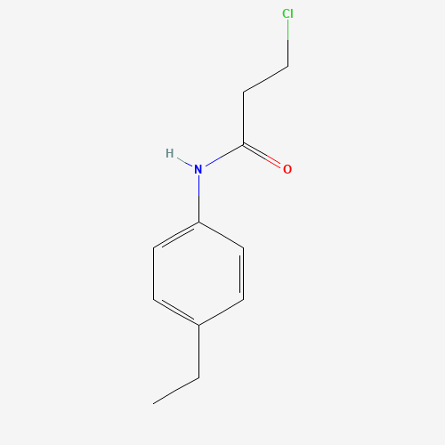 3-Chloro-N-(4-ethylphenyl)propanamide (CAS: 20330-92-1) - Chemical Structure and Molecular Formula 