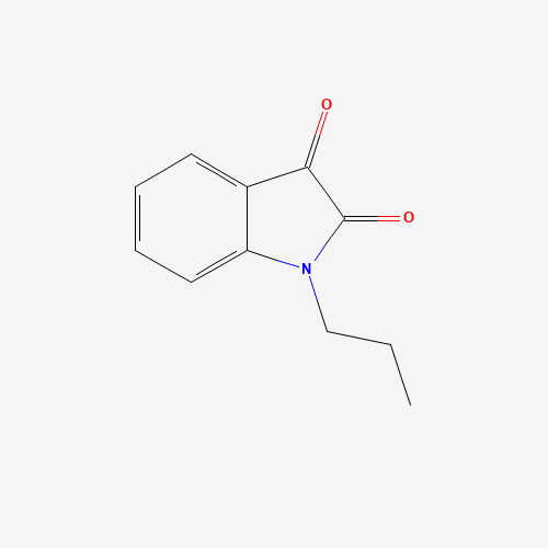 1-Propyl-1H-indole-2,3-dione (CAS: 41042-12-0) - Chemical Structure and Molecular Formula 