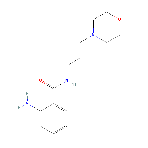 2-Amino-N-(3-morpholin-4-ylpropyl)benzamide (CAS: 13666-71-2) - Chemical Structure and Molecular Formula 