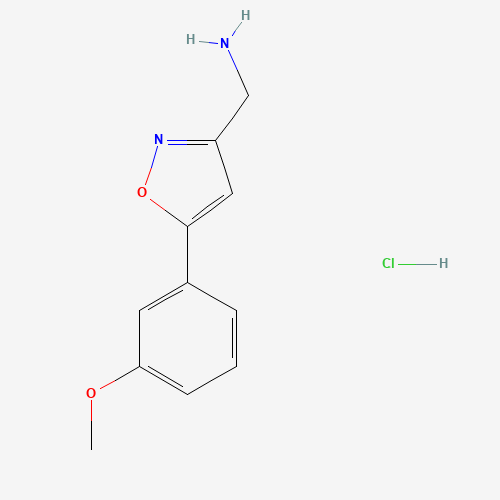 {[5-(3-Methoxyphenyl)isoxazol-3-yl]methyl}amine hydrochloride (CAS: 1018605-16-7) - Related Chemical Product