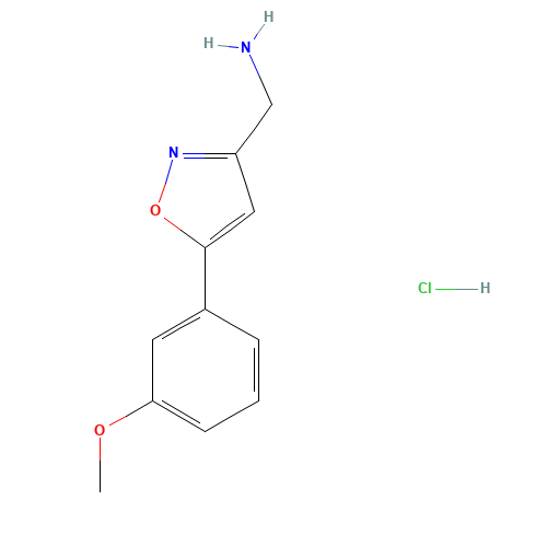{[5-(3-Methoxyphenyl)isoxazol-3-yl]methyl}amine hydrochloride (CAS: 1018605-16-7) - Related Chemical Product