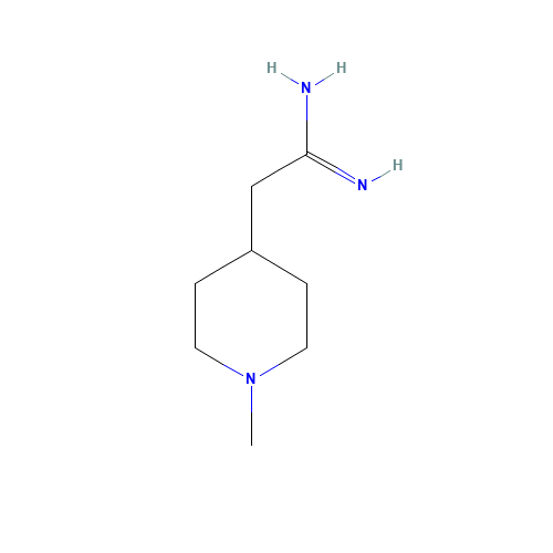 2-(1-Methylpiperidin-4-yl)ethanimidamide hydrochloride (CAS: 915924-71-9) - Chemical Structure and Molecular Formula 
