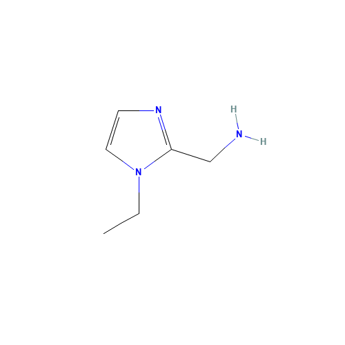 [(1-Ethyl-1H-imidazol-2-yl)methyl]amine dihydrochloride (CAS: 893729-81-2) - Chemical Structure and Molecular Formula 