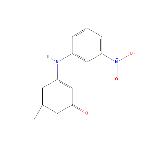 5,5-Dimethyl-3-[(3-nitrophenyl)amino]-cyclohex-2-en-1-one (CAS: 61997-86-2) - Related Chemical Product