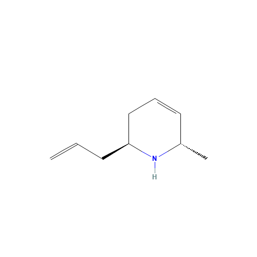 (2S,6S)-2-Allyl-6-methyl-1,2,3,6-tetrahydropyridine (CAS: 175478-18-9) - Chemical Structure and Molecular Formula 