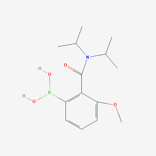 {2-[(Diisopropylamino)carbonyl]-3-methoxyphenyl}boronic acid (CAS: 129112-20-5) - Chemical Structure and Molecular Formula 