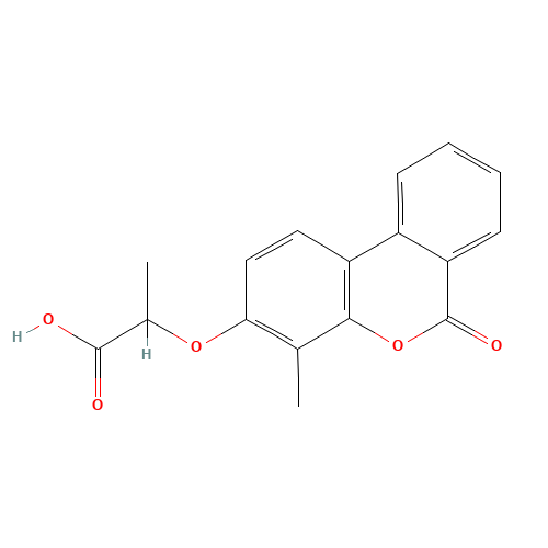 2-[(4-Methyl-6-oxo-6H-benzo[c]chromen-3-yl)oxy]-propanoic acid (CAS: 314744-86-0) - Related Chemical Product