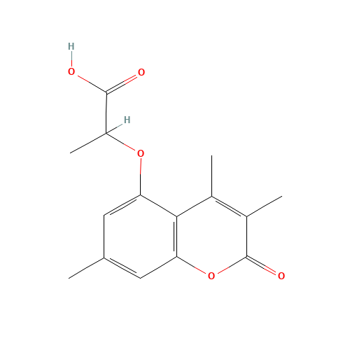2-[(3,4,7-Trimethyl-2-oxo-2H-chromen-5-yl)oxy]-propanoic acid (CAS: 853892-40-7) - Related Chemical Product