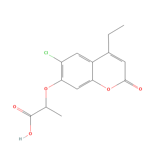 2-[(6-Chloro-4-ethyl-2-oxo-2H-chromen-7-yl)oxy]-propanoic acid (CAS: 840479-48-3) - Related Chemical Product