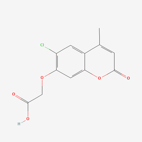 [(6-Chloro-4-methyl-2-oxo-2H-chromen-7-yl)oxy]-acetic acid (CAS: 326102-48-1) - Related Chemical Product