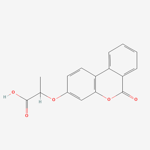2-[(6-Oxo-6H-benzo[c]chromen-3-yl)oxy]-propanoic acid (CAS: 303016-29-7) - Related Chemical Product