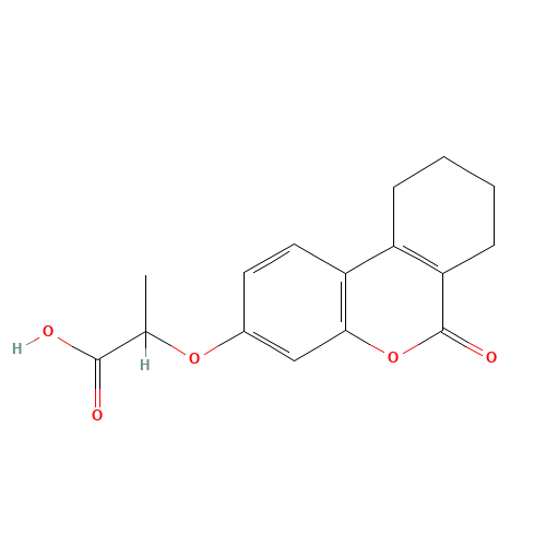 2-[(6-Oxo-7,8,9,10-tetrahydro-6H-benzo[c]chromen-3-yl)oxy]propanoic acid (CAS: 313471-13-5) - Related Chemical Product