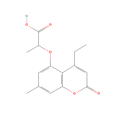2-[(4-Ethyl-7-methyl-2-oxo-2H-chromen-5-yl)oxy]-propanoic acid (CAS: 843621-27-2) - Related Chemical Product