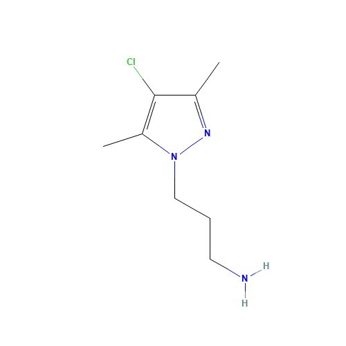 [3-(4-Chloro-3,5-dimethyl-1H-pyrazol-1-yl)propyl]-amine (CAS: 956786-61-1) - Related Chemical Product