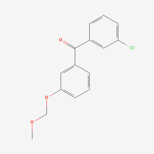 (3-Chlorophenyl)[3-(methoxymethoxy)phenyl]-methanone (CAS: 938458-64-1) - Chemical Structure and Molecular Formula 