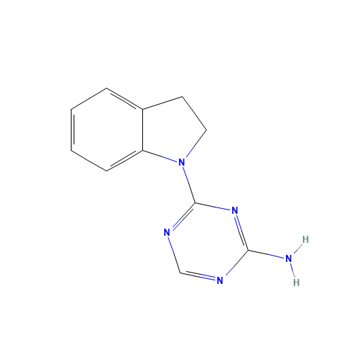 4-(2,3-Dihydro-1H-indol-1-yl)-1,3,5-triazin-2-amine (CAS: 879615-84-6) - Related Chemical Product