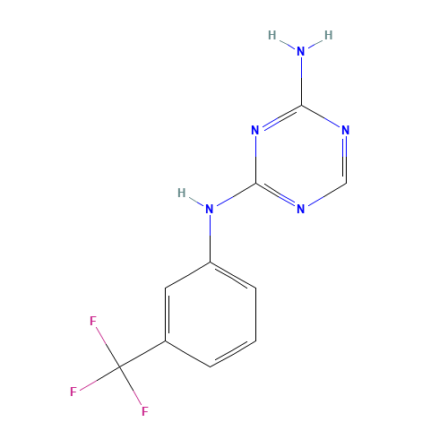 N-[3-(Trifluoromethyl)phenyl]-1,3,5-triazine-2,4-diamine (CAS: 3832-69-7) - Related Chemical Product
