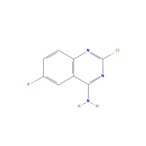 2-Chloro-6-fluoroquinazolin-4-amine (CAS: 192323-44-7) - Chemical Structure and Molecular Formula 