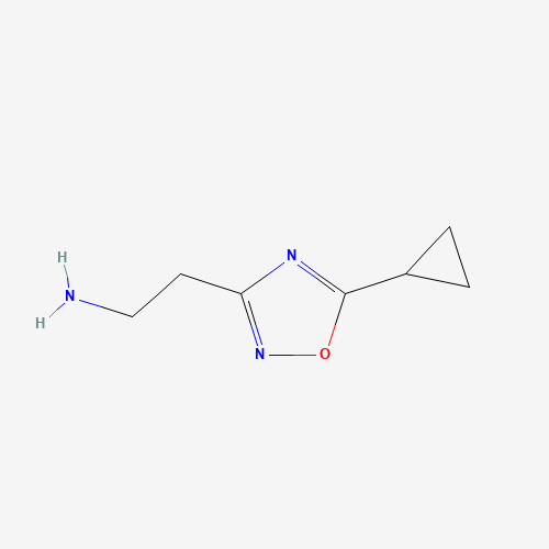 [2-(5-Cyclopropyl-1,2,4-oxadiazol-3-yl)ethyl]-amine hydrochloride (CAS: 1082584-63-1) - Related Chemical Product