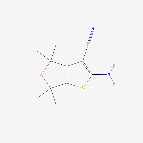 2-Amino-4,4,6,6-tetramethyl-4,6-dihydrothieno-[2,3-c]furan-3-carbonitrile (CAS: 447412-24-0) - Related Chemical Product
