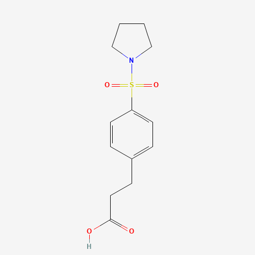 3-[4-(Pyrrolidin-1-ylsulfonyl)phenyl]-propanoic acid (CAS: 871544-58-0) - Related Chemical Product