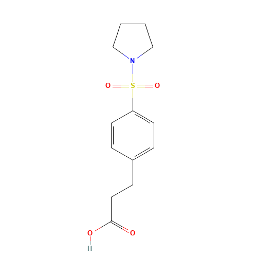 3-[4-(Pyrrolidin-1-ylsulfonyl)phenyl]-propanoic acid (CAS: 871544-58-0) - Related Chemical Product