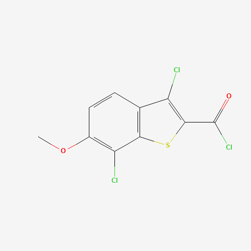 3,7-Dichloro-6-methoxy-1-benzothiophene-2-carbonyl chloride (CAS: 34576-80-2) - Related Chemical Product