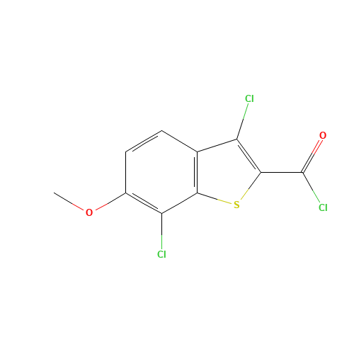 3,7-Dichloro-6-methoxy-1-benzothiophene-2-carbonyl chloride (CAS: 34576-80-2) - Related Chemical Product