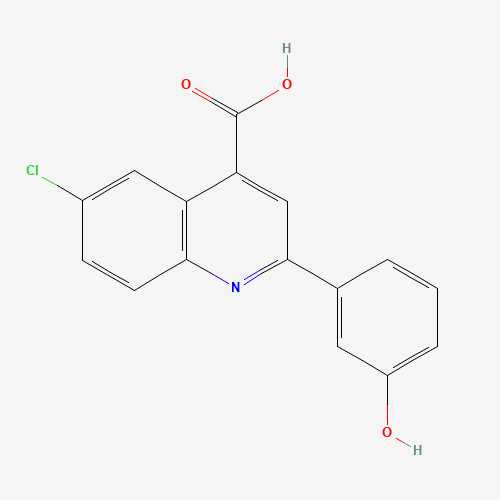 6-Chloro-2-(3-hydroxyphenyl)quinoline-4-carboxylic acid (CAS: 724749-33-1) - Related Chemical Product