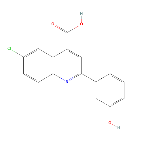 6-Chloro-2-(3-hydroxyphenyl)quinoline-4-carboxylic acid (CAS: 724749-33-1) - Related Chemical Product