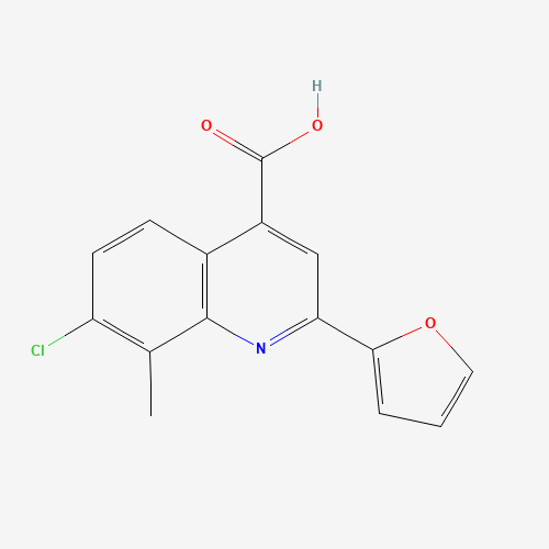 7-Chloro-2-(2-furyl)-8-methylquinoline-4-carboxylic acid (CAS: 588696-22-4) - Related Chemical Product