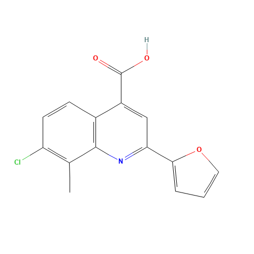 7-Chloro-2-(2-furyl)-8-methylquinoline-4-carboxylic acid (CAS: 588696-22-4) - Related Chemical Product