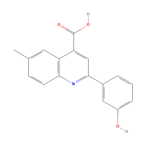 2-(3-Hydroxyphenyl)-6-methylquinoline-4-carboxylic acid (CAS: 669740-21-0) - Related Chemical Product