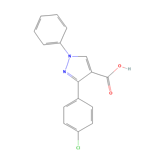 3-(4-Chlorophenyl)-1-phenyl-1H-pyrazole-4-carboxylic acid (CAS: 372107-14-7) - Related Chemical Product