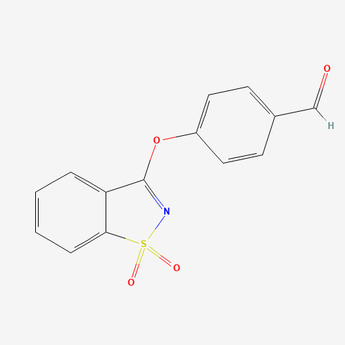 4-[(1,1-Dioxido-1,2-benzisothiazol-3-yl)oxy]-benzaldehyde (CAS: 132636-66-9) - Related Chemical Product