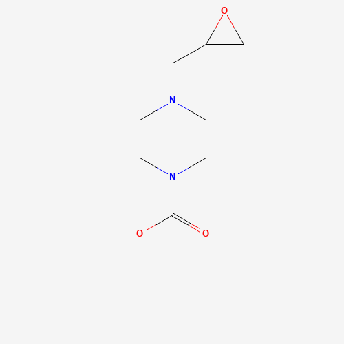 tert-Butyl 4-(oxiran-2-ylmethyl)piperazine-1-carboxylate (CAS: 159873-06-0) - Chemical Structure and Molecular Formula 