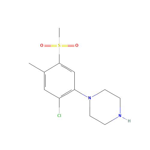 1-[2-Chloro-4-methyl-5-(methylsulfonyl)phenyl]-piperazine (CAS: 849035-65-0) - Related Chemical Product