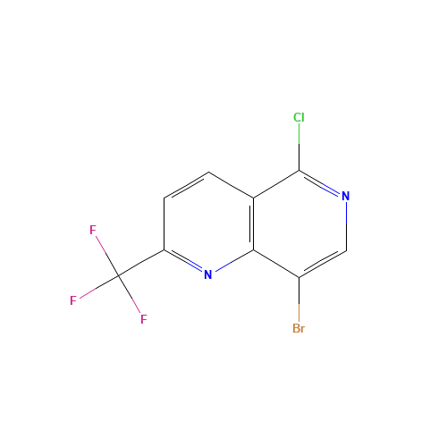 8-Bromo-5-chloro-2-(trifluoromethyl)-1,6-naphthyridine (CAS: 890301-89-0) - Related Chemical Product