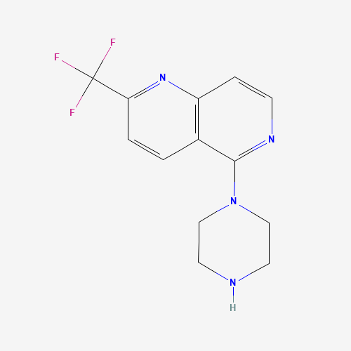 5-Piperazin-1-yl-2-(trifluoromethyl)-1,6-naphthyridine (CAS: 890302-17-7) - Related Chemical Product