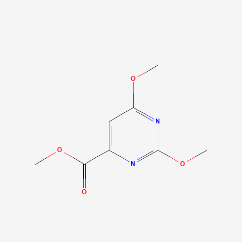 2,6-Dimethoxypyrimidine-4-carboxylic acid methyl ester (CAS: 55878-45-0) - Chemical Structure and Molecular Formula 