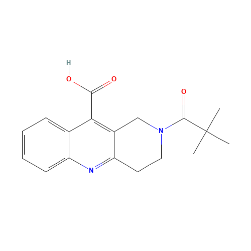2-(tert-Butylcarbonyl)-1,2,3,4-tetrahydrobenzo[b]-[1,6]naphthyridine-10-carboxylic acid (CAS: 887432-93-1) - Related Chemical Product