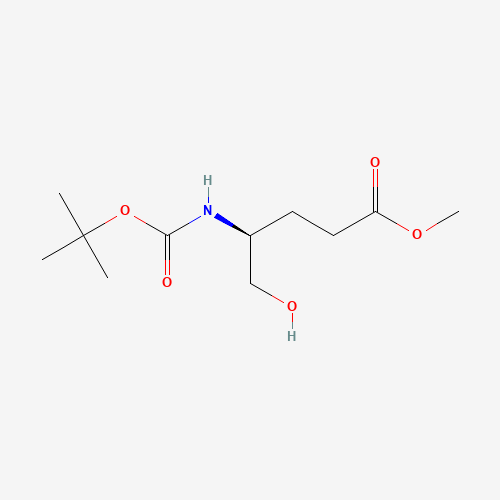 (S)-Methyl 4-[(tert-butoxycarbonyl)amino]-5-hydroxypentanoate (CAS: 126587-35-7) - Related Chemical Product