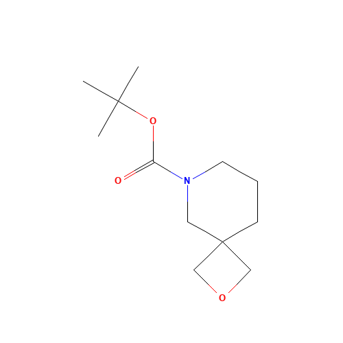 2-Oxa-6-azaspiro[3.5]nonane-6-carboxylic acid tert-butyl ester (CAS: 1245816-29-8) - Chemical Structure and Molecular Formula 
