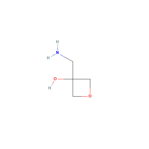 3-(Aminomethyl)oxetan-3-ol (CAS: 1305208-47-2) - Chemical Structure and Molecular Formula 