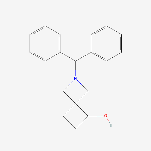 2-Benzhydryl-2-azaspiro[3.3]heptan-5-ol (CAS: 1263296-81-6) - Chemical Structure and Molecular Formula 