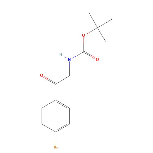 tert-Butyl N-[2-(4-bromophenyl)-2-oxoethyl]carbamate (CAS: 339185-70-5) - Related Chemical Product