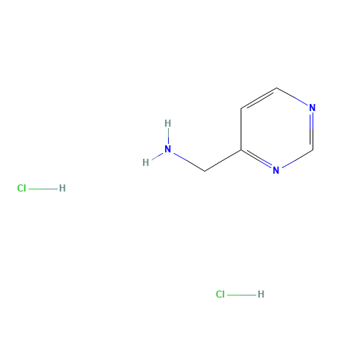 4-Aminomethylpyrimidine dihydrochloride (CAS: 618446-08-5) - Chemical Structure and Molecular Formula 